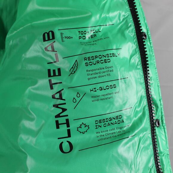 Aritzia Super Puff Jacket Womens XS Shorty Liquid Shine Hooded Puffer Goose Down - Picture 7 of 16